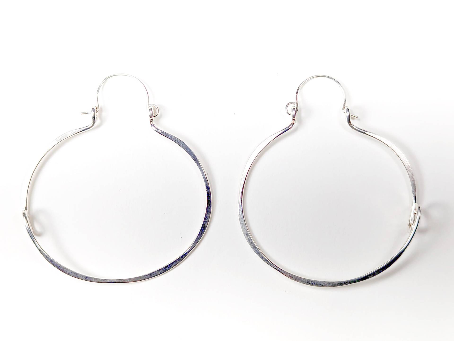 Gratis Geschenk Mit Diesem Kauf Einzigartige Sterling Silber Creolen Ungerade Form von ULoveJewelry