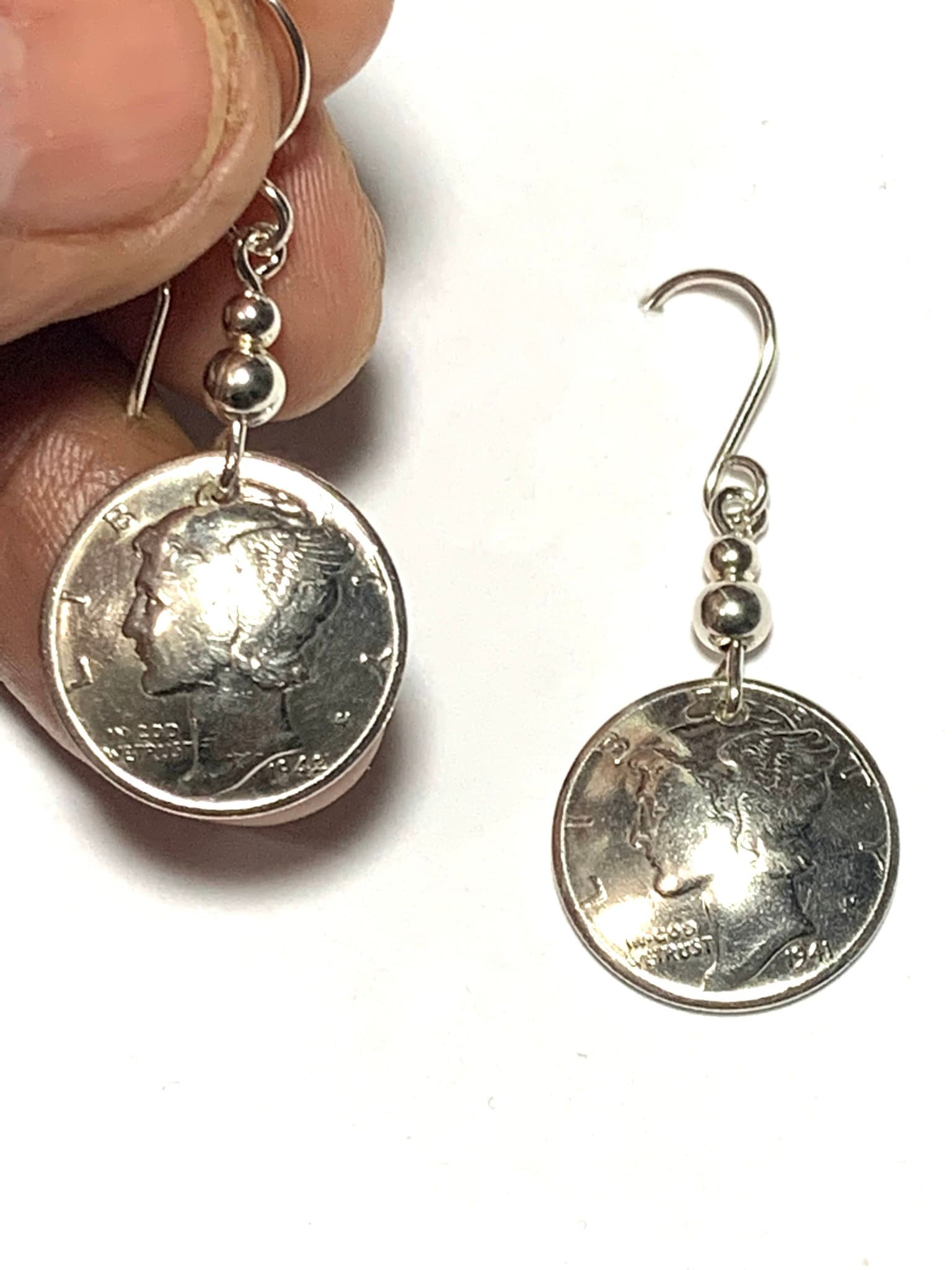 Jubiläums Geschenk - Münzen Schmuck Vintage Merkur Dime Ohrringe Geburtstag Besondere Anlässe von ULoveJewelry