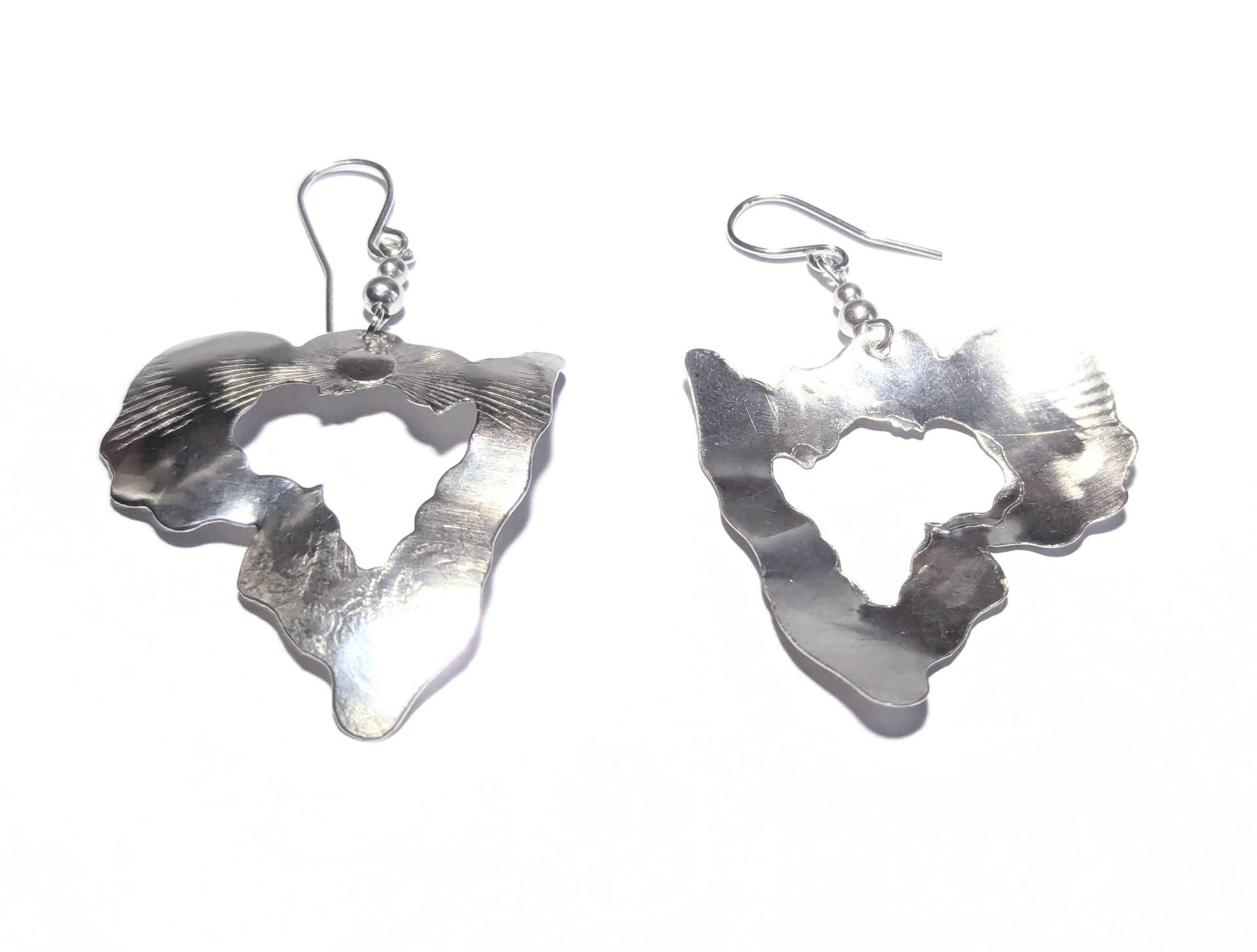 Kostenloses Geschenk Mit Diesem Kauf. Sterling Silber Karte Von Afrika Ohrringe von ULoveJewelry