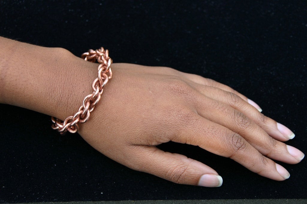 Kupfer Love Knot Armband Armreif Manschette Natürliche Schmuck von ULoveJewelry