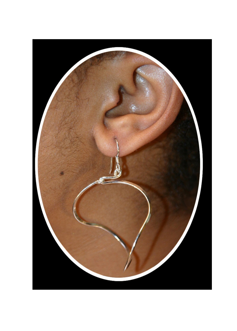 Ulj 5, 5 cm Zig Zag Creolen Silber 925 von ULoveJewelry