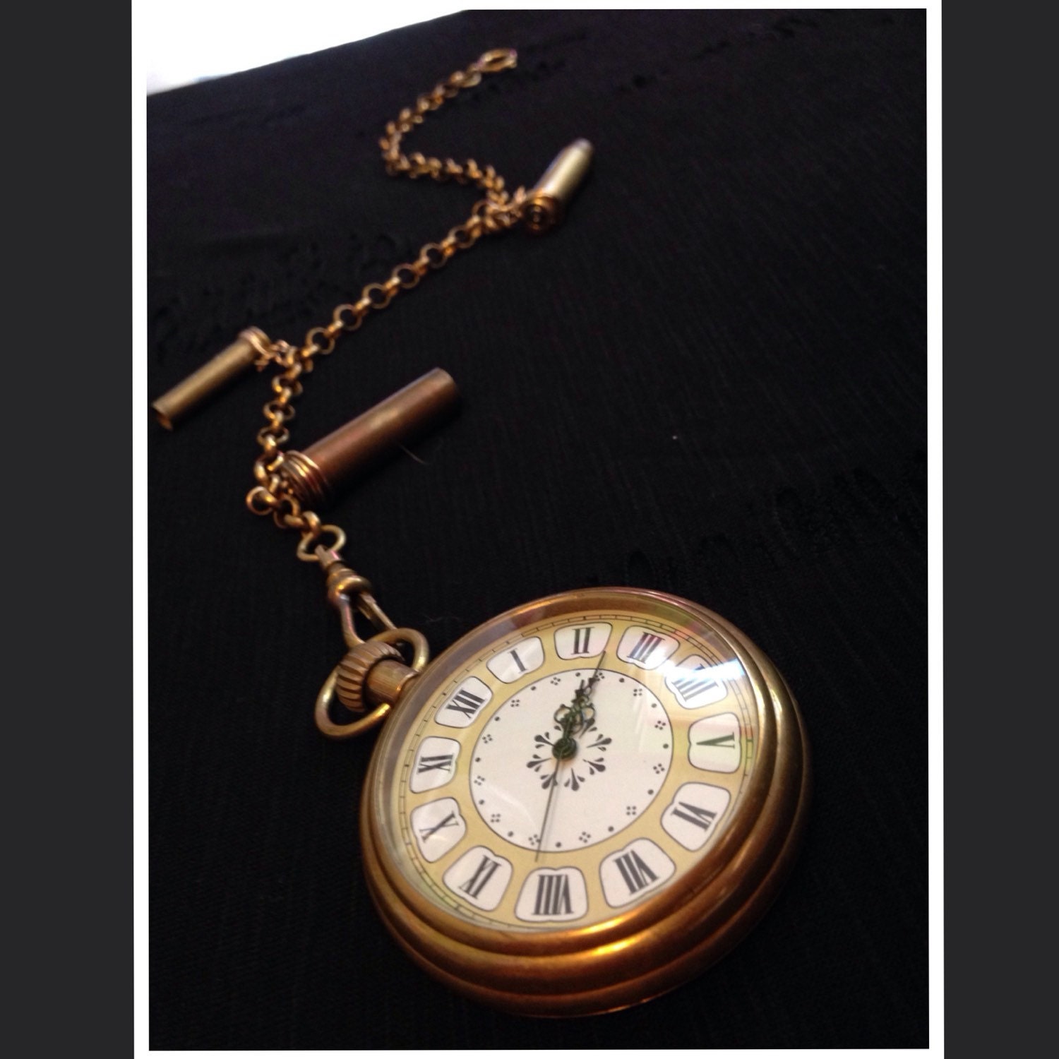 Ihre Zeit Ist Gekommen Taschenuhr Mit Kette Und Kugel Gehäuse | Große Urlaub Geschenk Steampunk Edwardian Vintage Retro von UMBRAILLUMINATION