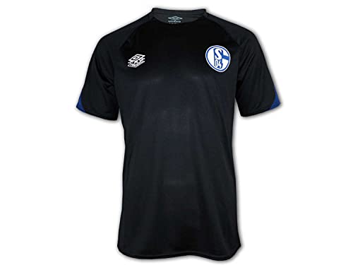 UMBRO FC Schalke 04 Trainingsshirt Herren schwarz/dunkelblau, S (44/46 EU) von UMBRO