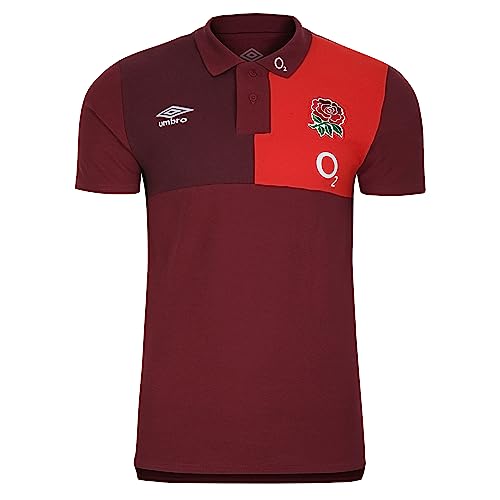 UMBRO Herren 98990U Polo, Tibetan Red/Zinfandel/Flame Scarlet, 3XL von UMBRO