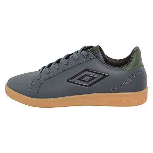 UMBRO Herren Broughton III Sneaker, Carbon/Black/Climbing Efeu, 42.5 EU von UMBRO