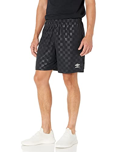 UMBRO Herren Karierte Shorts, Schwarz, XX-Large von UMBRO