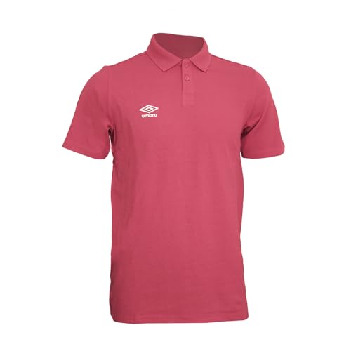 UMBRO - Herren Poloshirt Essential, Bordeaux / Weiß, M von UMBRO