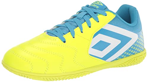 Umbro Herren Sala 5 Ic Fußballschuh für den Innenbereich, Gelb/Weiß/Blau, 39.5 EU von UMBRO