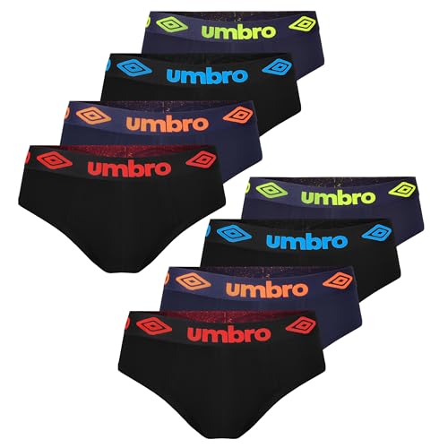 UMBRO Herren Slips 8er Pack M Unterhosen männer Baumwoll Passform Atmungsaktiv von UMBRO