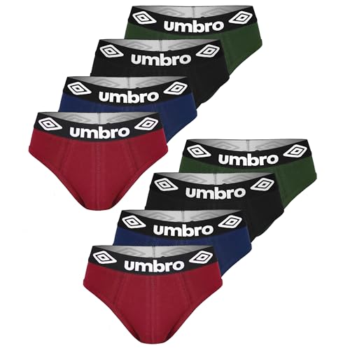 UMBRO Herren Slips 8er Pack XXL Unterhosen männer Baumwoll Passform Atmungsaktiv von UMBRO