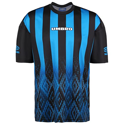 UMBRO Nomad T-Shirt Herren schwarz/hellblau, M (48/50 EU) von UMBRO