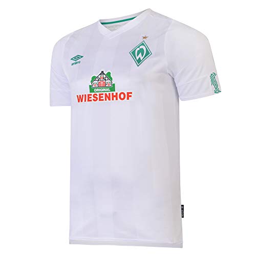 Umbro SV Werder Bremen Trikot Away 2019/2020 Herren weiß/grün, S (44/46 EU) von UMBRO
