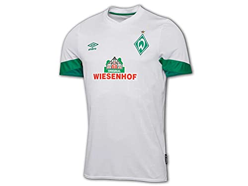 UMBRO SV Werder Bremen Trikot Away 2021/2022 Herren weiß/grün, S (44/46 EU) von UMBRO