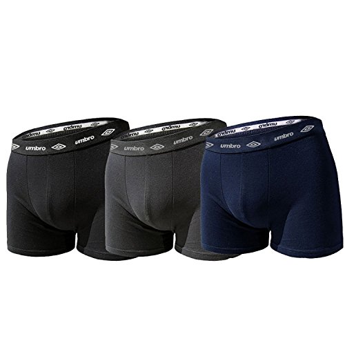 Umbro 3er-Set Herren Boxershorts aus elastischer Baumwolle Art. 701, Bunt, XL Umbro 3er-Set Herren Boxershorts aus elastischer Baumwolle Art. 701, Bunt, XL von Umbro