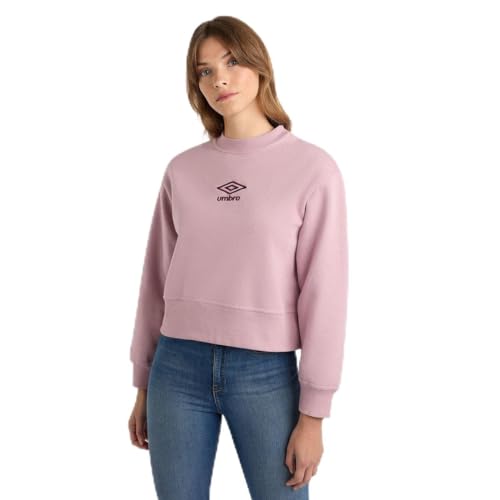 Umbro Damen Core Sweat-Shirt Boxy Pour Femme Pullover, Violetter Ombre-/ kräftiges Violett, 42 von Umbro