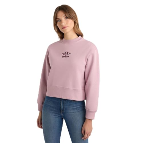 Umbro Damen Core Boxy-Sweatshirt Pullover, Mauve Shadow/Potent Purple, M Umbro Damen Core Boxy-Sweatshirt Pullover, Mauve Shadow/Potent Purple, M von UMBRO