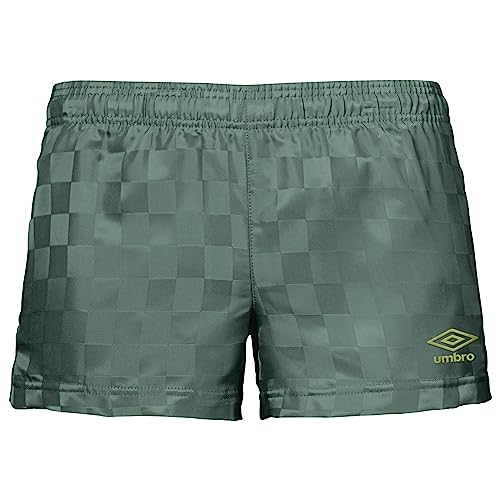 Umbro Damen Schachbrett-Shorts, Salbeiblatt/Lorbeerblatt, Groß von UMBRO