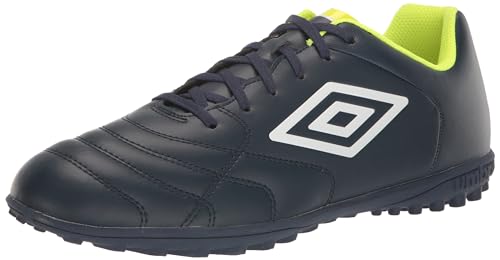 Umbro Herren Classico Xi Tf Soccer Turf Schuh, Marineblau/Weiß/Sicherheitsgelb, 46 EU von Umbro