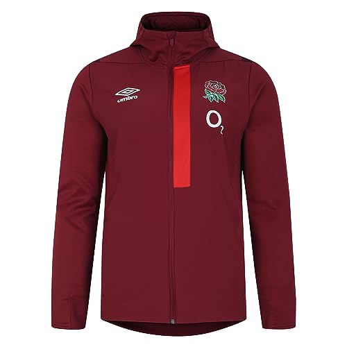 Umbro Herren England Kapuzenjacke (O2) Jacke, Tibetisches Rot/Zinfandel/Scharlachrot, M von UMBRO