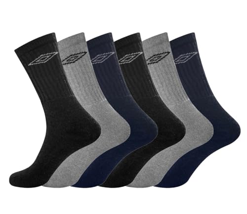 Umbro - Herren Sport Performance Socken (6 Paar), sortiert, 6-8.5 von UMBRO
