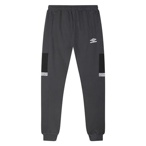 Umbro Herren Sport-Stil Club Jogginghose Hose, Woodland Grey/Black, L von UMBRO