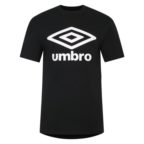 Umbro Herren Team T-Shirt, Schwarz/Weiß, L von UMBRO