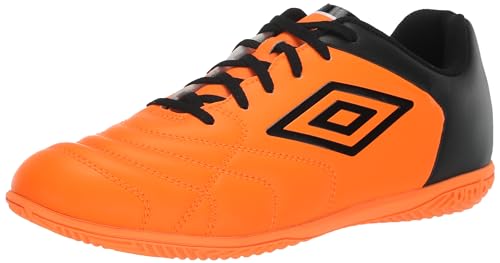 Umbro Men's Classico XI IC Indoor Soccer Shoe, Orange/Black/White, 12.5 von UMBRO