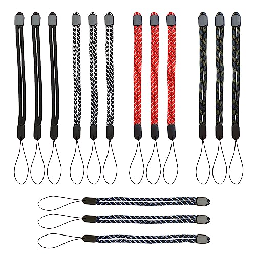 UMCHU 15 Stück Handgelenkband Lanyard, tragbare Handschlaufe, verstellbare Finger Handgelenk Hals Lanyards, für Handy, Kamera, Schlüssel, USB-Sticks (5 Farben) von UMCHU