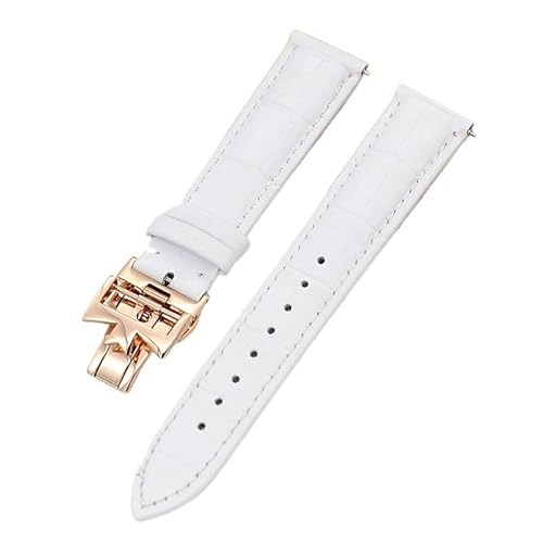 UMCNVV 19 mm, 20 mm, 22 mm, doppelseitiges Rindslederarmband für Vacheron VC Uhrenarmband Constantin für Damen und Herren, 19 mm, Achat von UMCNVV