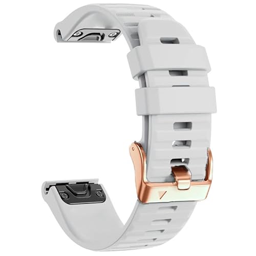 UMCNVV 20 mm Smartwatch-Armband für Garmin Fenix 7S/5S Plus/6S/6S Pro, Schnellverschluss-Armband, Silikon-Armband, Roségold, For Descent Mk2S, Achat von UMCNVV