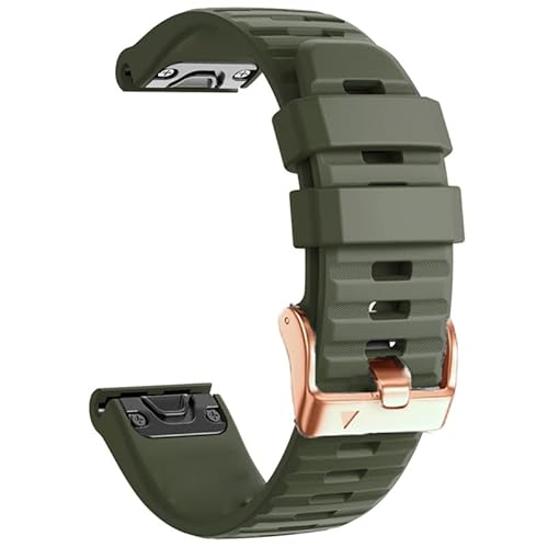 UMCNVV 20 mm Smartwatch-Armband für Garmin Fenix 7S/5S Plus/6S/6S Pro, Schnellverschluss-Armband, Silikon-Armband, Roségold, For Fenix 6S Pro, Achat von UMCNVV