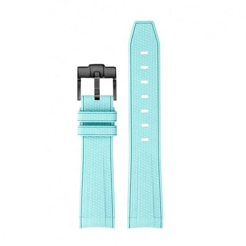 UMCNVV Für Omega X Swatch Joint MoonSwatch Armband Seamaster 300 Männer Frauen 20mm Gummi Silikon Armband mit gebogenem Ende(LUB) von UMCNVV