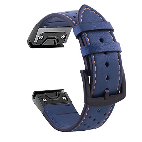 UMCNVV Lederarmband für Garmin Fenix 5X 5 5S Plus 3HR 6 6S 6X Pro 935 D2 Enduro, Schnellverschluss, leicht anzubringen, 26 mm, 22 mm, For Enduro, Achat von UMCNVV