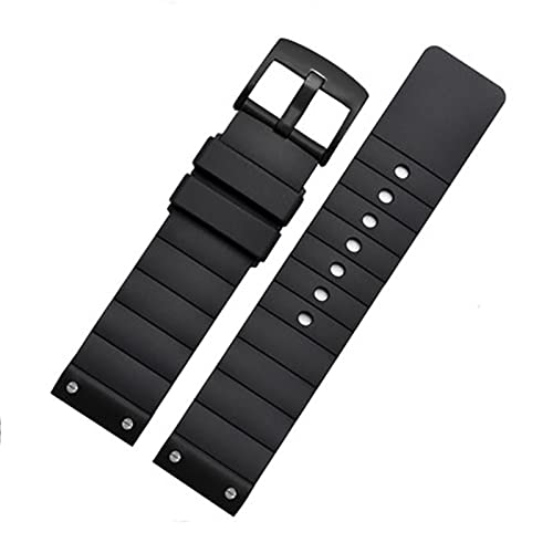 UMCNVV Silikon-Uhrenarmband-Zubehör, für Cartier W20121U2 Santos100, Silikon-Armband, weiches Gummi, Sportarmband für Damen und Herren, 23 mm, 23 mm, Achat von UMCNVV