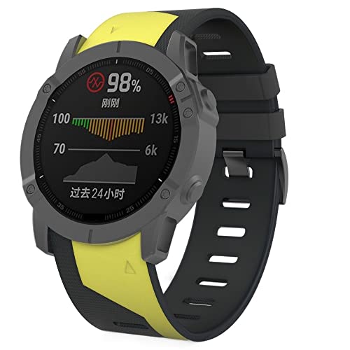 UMCNVV Sport-Silikon-Uhrenarmband für Garmin Fenix 6X 6 Pro 5X 5 Plus 3HR 935 945, 22 mm, 26 mm, 26mm Fenix 6X 6XPro, Achat von UMCNVV