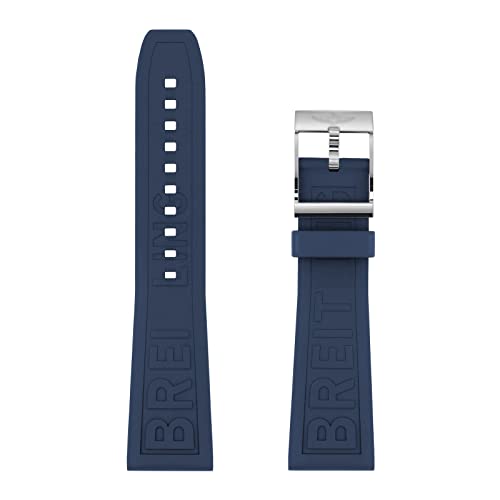 UMCNVV Uhrenarmband für Breitling Black Diver Pro Gummi-Uhrenarmband, 22 mm, 24 mm, Gummi-Uhrenarmband für Avengers Navigtimer World, wasserdicht, weiches Uhrenarmband mit Schnalle, 22 mm, Achat von UMCNVV