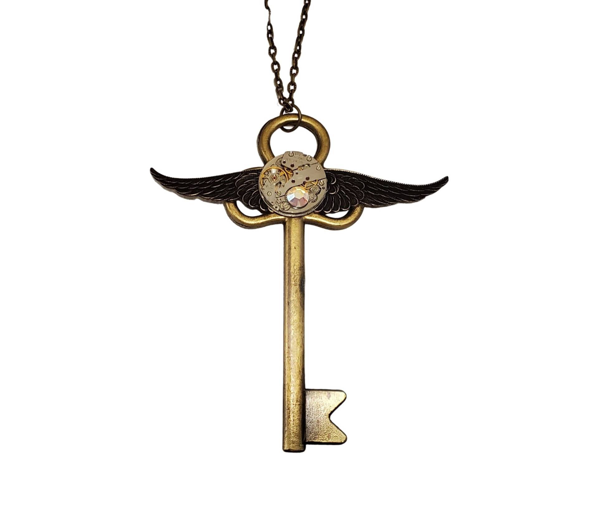 Große Handgemachte Steampunk-Schlüsselkette Große Handgemachte Steampunk-Schlüsselkette von UMDesignsCo