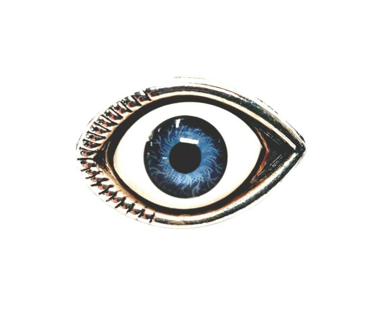Handmade Antik Silber Augapfel Brosche Pin von UMDesignsCo