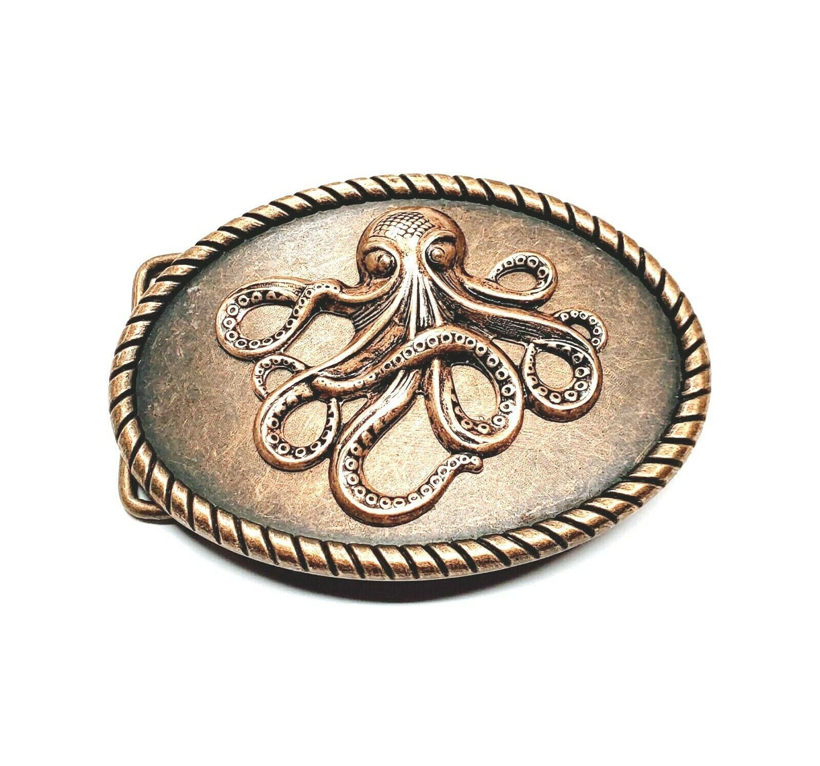 Handgemachte Bronze Octopus Gürtelschnalle von UMDesignsCo