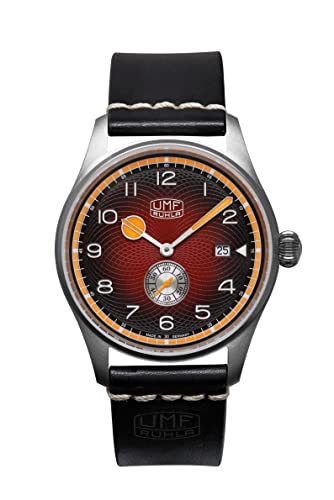 UMF RUHLA Titan Quarz-Armbanduhr - schwarzes Kalbslederband und rot/schwarzes Ziffernblatt mit Front aus Saphirglas - Limited Edition - Made in Germany UMF RUHLA Titan Quarz-Armbanduhr - schwarzes Kalbslederband und rot/schwarzes Ziffernblatt mit Front aus Saphirglas - Limited Edition - Made in Germany von UMF RUHLA