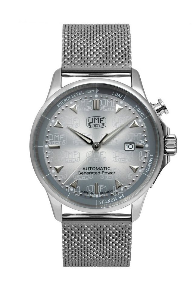 UMF Ruhla Automatikuhr 1066M-1, Herrenuhr, mit silbernem Ziffernblatt - Made in Germany von UMF Ruhla