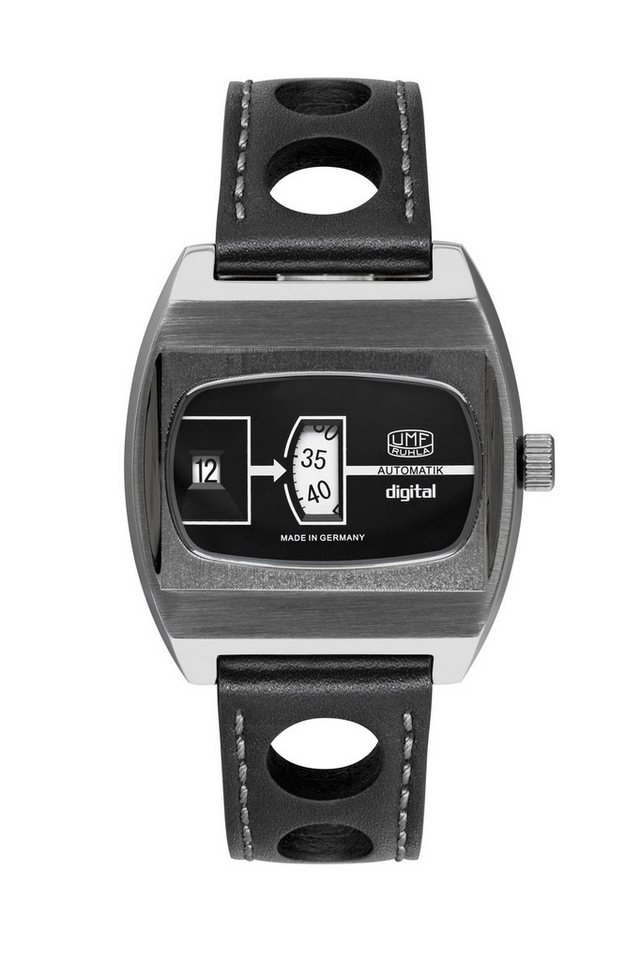 UMF Ruhla Automatikuhr Herrenuhr Automatik UMF Ruhla Scheibenuhr digital, limitierte Auflage von UMF Ruhla