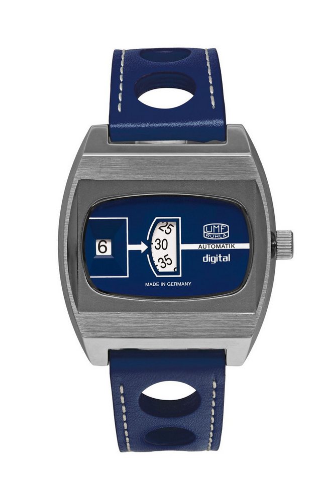 UMF Ruhla Automatikuhr Herrenuhr Automatik UMF Ruhla Scheibenuhr digital, limitierte Auflage von UMF Ruhla