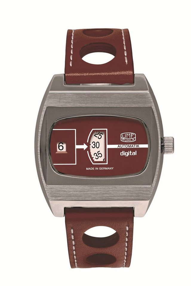 UMF Ruhla Automatikuhr Herrenuhr Automatik UMF Ruhla Scheibenuhr digital, limitierte Auflage von UMF Ruhla