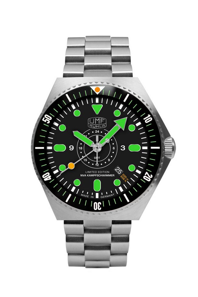 UMF Ruhla Automatikuhr NVA Kampfschwimmer Automatik GMT Limited Edition von UMF Ruhla