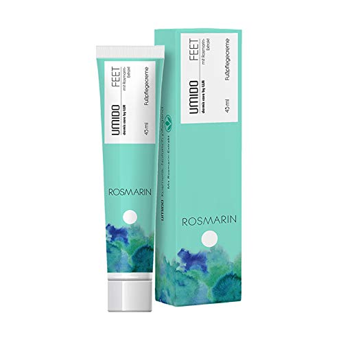 1x UMIDO Fuß-Creme 45 ml Rosmarin-Extrakt | Fußbalsam | Fußlotion | Pflegecreme | Fußpflegecreme | Fußpflege | Creme von UMIDO - dermis care by LLM