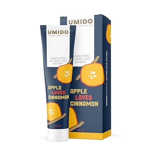 1x UMIDO Hand-Lotion 45 ml Apfel-Zimt-Extrakt | Handcreme | Creme | Pflegecreme | Lotion | Hautpflege von UMIDO - dermis care by LLM