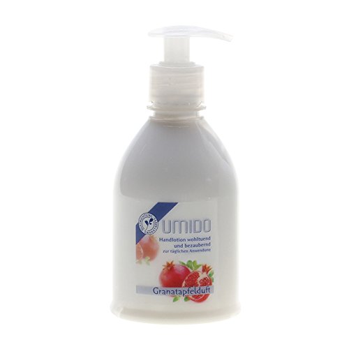 1x UMIDO Hand-Lotion Spender 315 ml Granatapfel | Handcreme | Pflegecreme | Creme | Lotion | Hautpflege (1-HPF) von UMIDO - dermis care by LLM