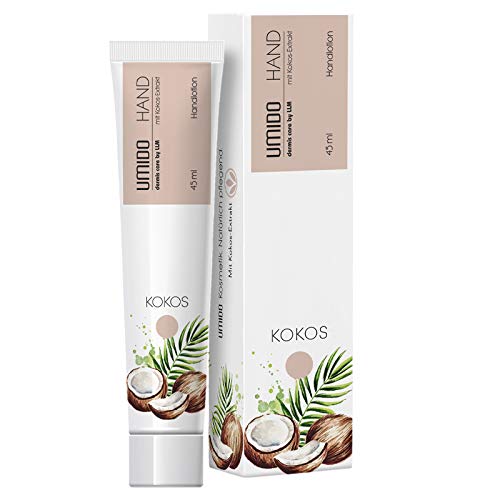 4 Stück Set Aktion UMIDO Hand-Lotion Set 45 ml Kokos-Extrakt | Handcreme | Pflegecreme | Lotion | Hautpflege | Handcreme Set von UMIDO - dermis care by LLM