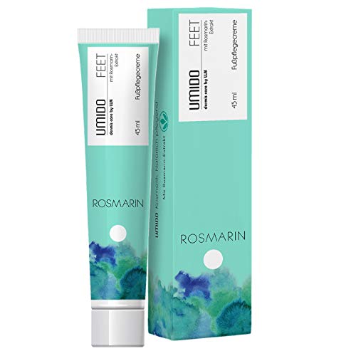 72x UMIDO Fuß-Creme 45 ml Rosmarin-Extrakt | Fußbalsam | Fußlotion | Pflegecreme | Fußpflegecreme von UMIDO - dermis care by LLM